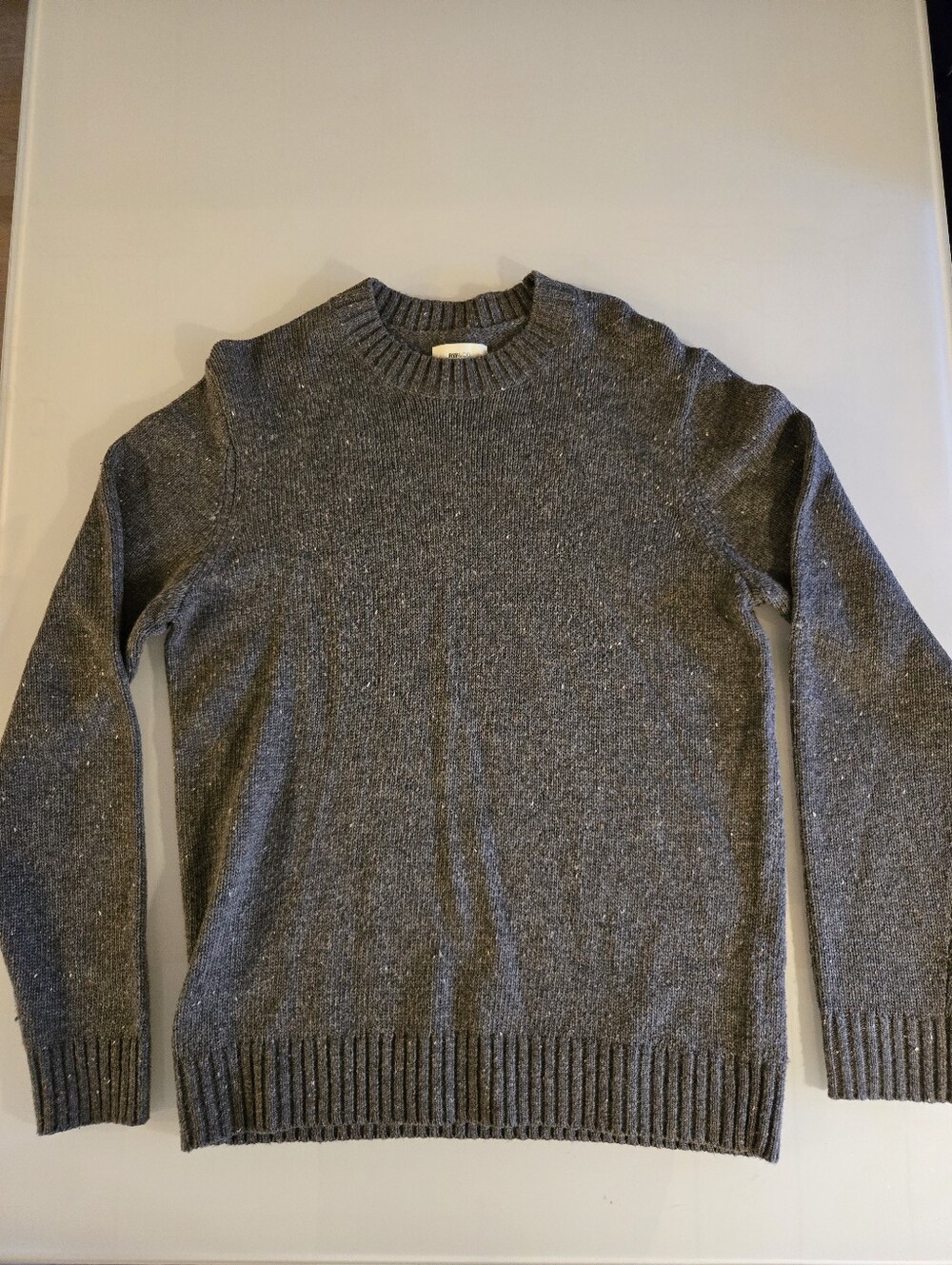 RW&CO Men’s Charcoal Speckled Knit Crewneck Sweater Small